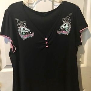 Hell Bunny Unicorn Top